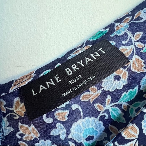 Lane Bryant Size 30/32 Swing Double Layer Floral Chiffon Tank Sleeveless Top - Picture 7 of 14